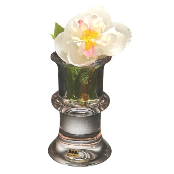 Kosta Boda Glass Bud Vase 4" Sweden Crystal minimalist Art Deco artistic design - Picture 1 of 10